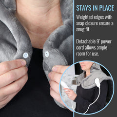 DMI weighted edges keep pad in place for consistent relief.