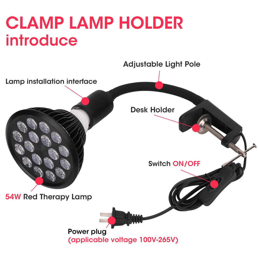 DMMBMFC Red Light Therapy Lamp interior reveals cooling fins for quiet operation.
