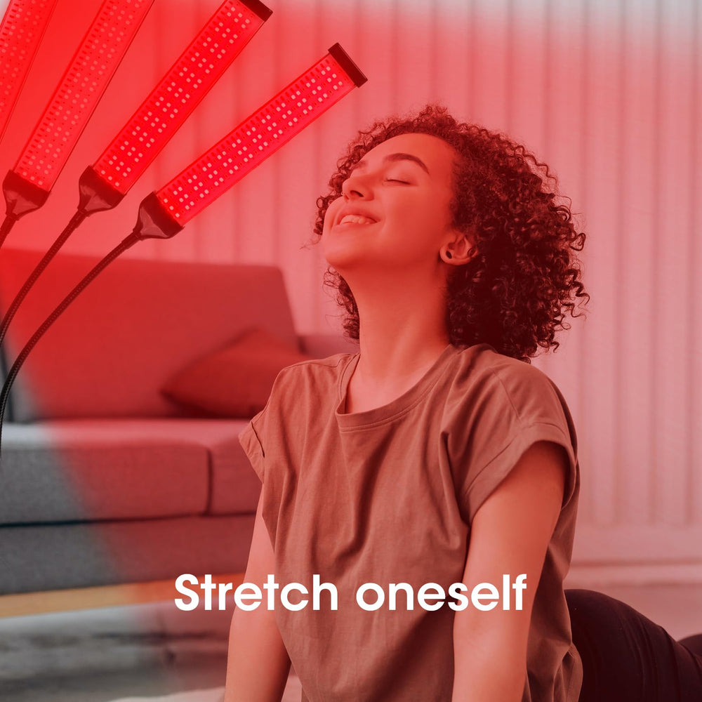 DMMBMFC red light therapy panel offers wider irradiation for broader coverage.