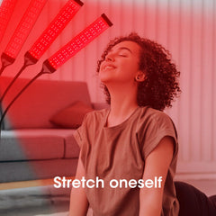 DMMBMFC red light therapy panel offers wider irradiation for broader coverage.