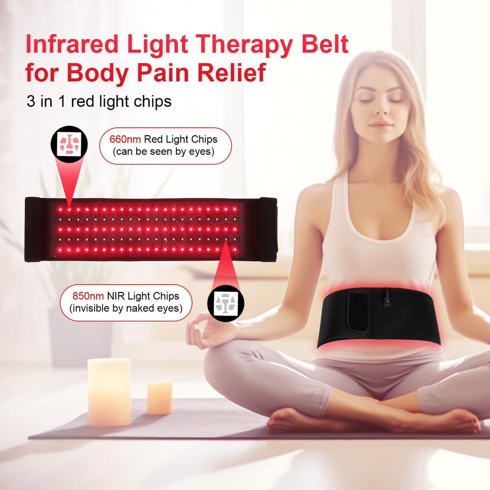 660nm and 850nm modes for customizable infrared therapy.