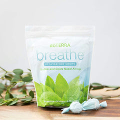 Ingredients label for doTERRA Breathe respiratory drops