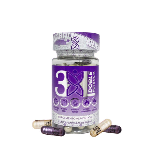 Doble Potencia purple capsule in morning routine offering daily lightness and balance