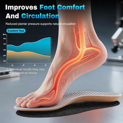 Docarbonfi silk-bionic-pressure-mesh design relieves heel and forefoot pressure