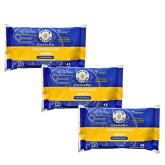 Doctor Butler's flushable hemorrhoid wipes packaging shows convenient on-the-go relief