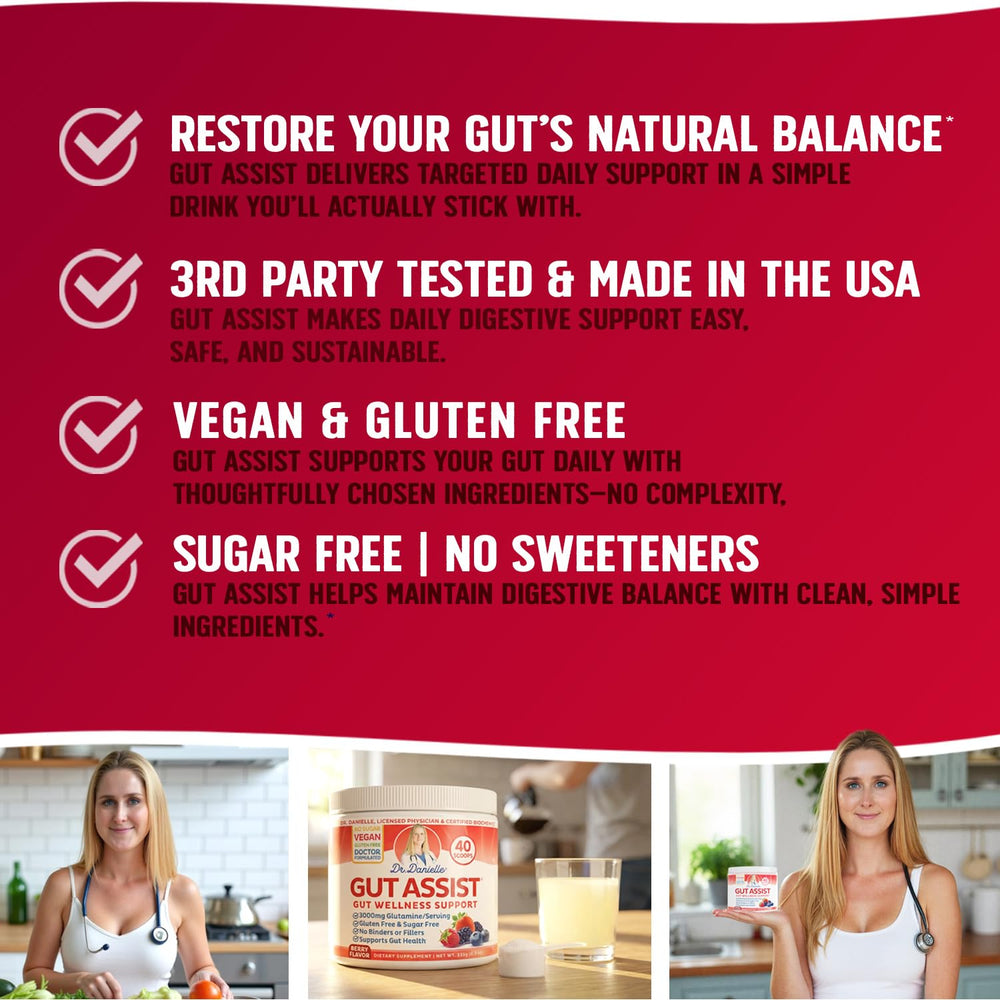 Doctor Danielle Leaky Gut Powder mixed-in-liquid demonstrates versatile beverage use