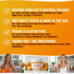 Doctor Danielle Gut Assist shown with probiotics pairing for a holistic digestive routine.