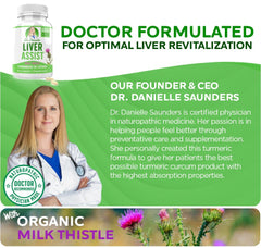 Doctor Danielle Liver Assist packaging and label emphasizing organic cleanse