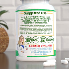 Doctor Danielle veggie capsules with smooth pour for everyday use.