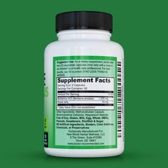 Berberine bottle label close-up highlights 1200 mg per serving