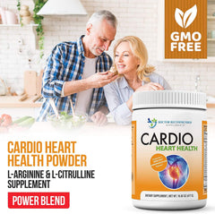 DOCTOR RECOMMENDED SUPPLEMENTS Cardio Heart Health packaging on shelf highlighting L-Arginine and L-Citrulline.