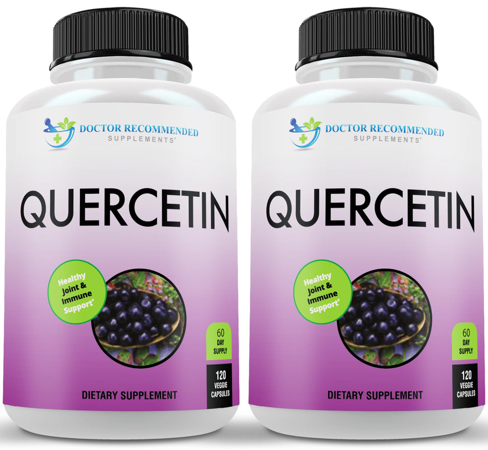 DOCTOR RECOMMENDED SUPPLEMENTS Quercetin 1000mg bottle front view for daily wellness.