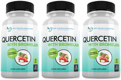 DOCTOR RECOMMENDED SUPPLEMENTS Quercetin 800mg with Bromelain bottle-front view.