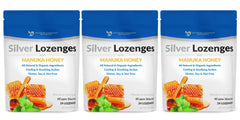 Doctor Recommended Supplements silver lozenges packaging for travel and on-the-go use