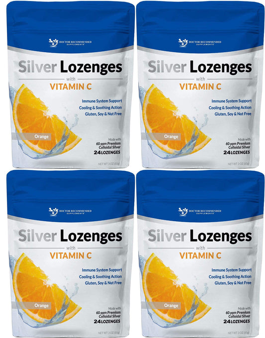 DOCTOR RECOMMENDED SUPPLEMENTS silver lozenges orange flavor pack 4 for immune support