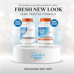 Doctor's Best Artemisinin bottle highlighting pharmaceutical-grade formula for wellness.