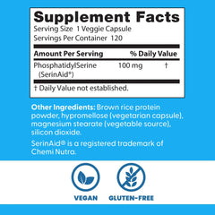 Bottle pour of Doctor's Best phosphatidyl-serine illustrating stable softgel delivery