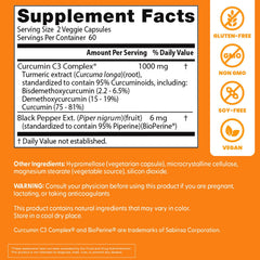Doctor's Best BioPerine boosts absorption of turmeric extract