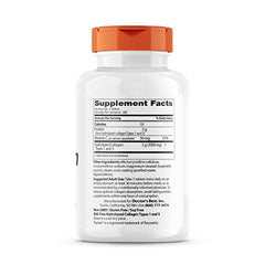 Doctor’s Best collagen types 1 and 3 tablets close-up showing pills that may support hair, skin, nails