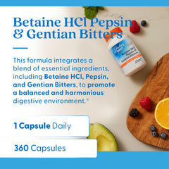 Doctors Best digestive enzymes capsules dispensing illustration.