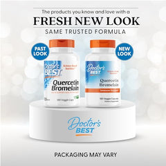 Capsules of Doctor's Best Quercetin Bromelain for easy daily use.