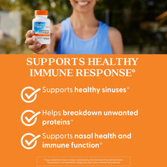 Doctor's Best Serrapeptase daily use with water is easy.