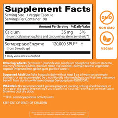 Doctor's Best Serrapeptase promotes sinus health in daily use.