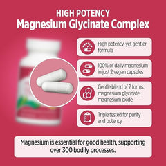 Magnesium Glycinate bottles shown alongside daily routine items for consistent use