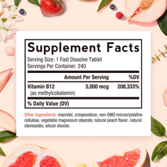 Doctor's Recipes vegan B12 packaging shows methylcobalamin for energy support