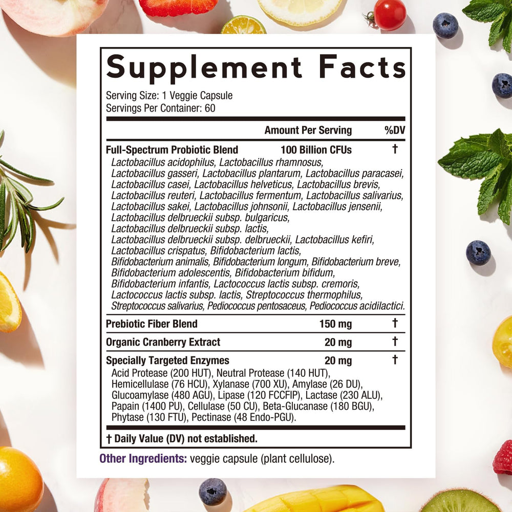 Doctor's Recipes Probiotics delayed-release capsule highlights stomach-friendly delivery for on-the-go use