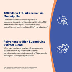 Doctor's Recipes blueberry extract powder adds polyphenols supporting gut balance.