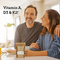 Doctors Scientific DSO ADK bottle pour illustrating easy daily intake with meals.