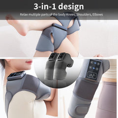 DOEUTLQ 3-in-1 massager for knees, shoulders, and elbows.