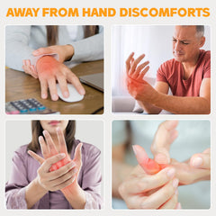 Doinart at-work routine using therapy glove to ease stiffness during tasks
