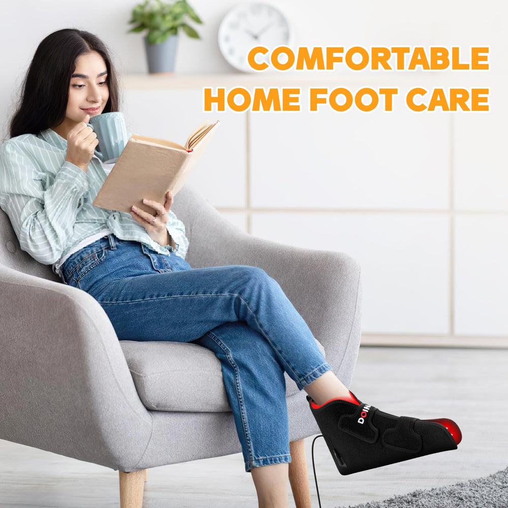 Doinart device compatible with essential oils to enhance foot relaxation