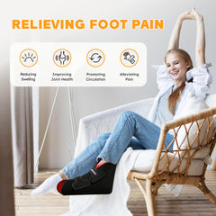 Doinart foot-ankle wrap design for comfortable positioning during therapy