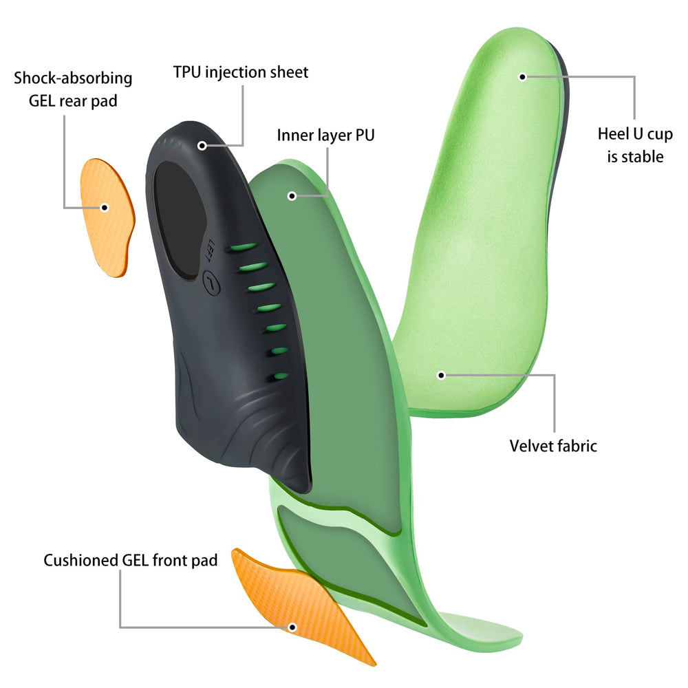 DONQE deep heel cup stabilizes posture during walking.