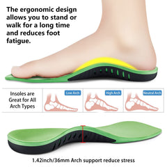 DONQE forefoot gel cushion absorbs impact for comfortable steps.