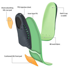 DONQE memory foam insole with arch support enhances comfort during long days.
