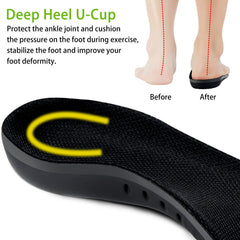 DONQE gel cushioning insoles protect heels and forefeet during runs and hikes.
