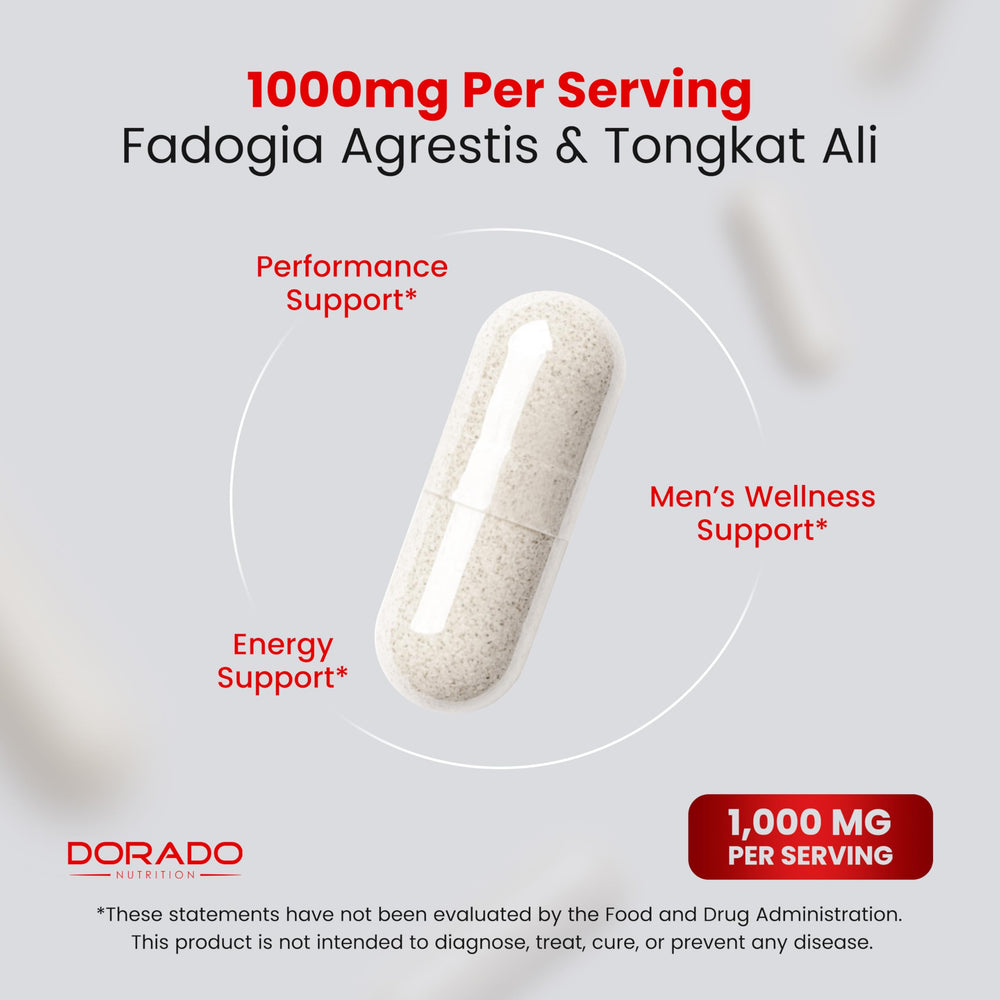 Dorado Nutrition non-GMO vegan gluten-free label indicating dietary clarity.