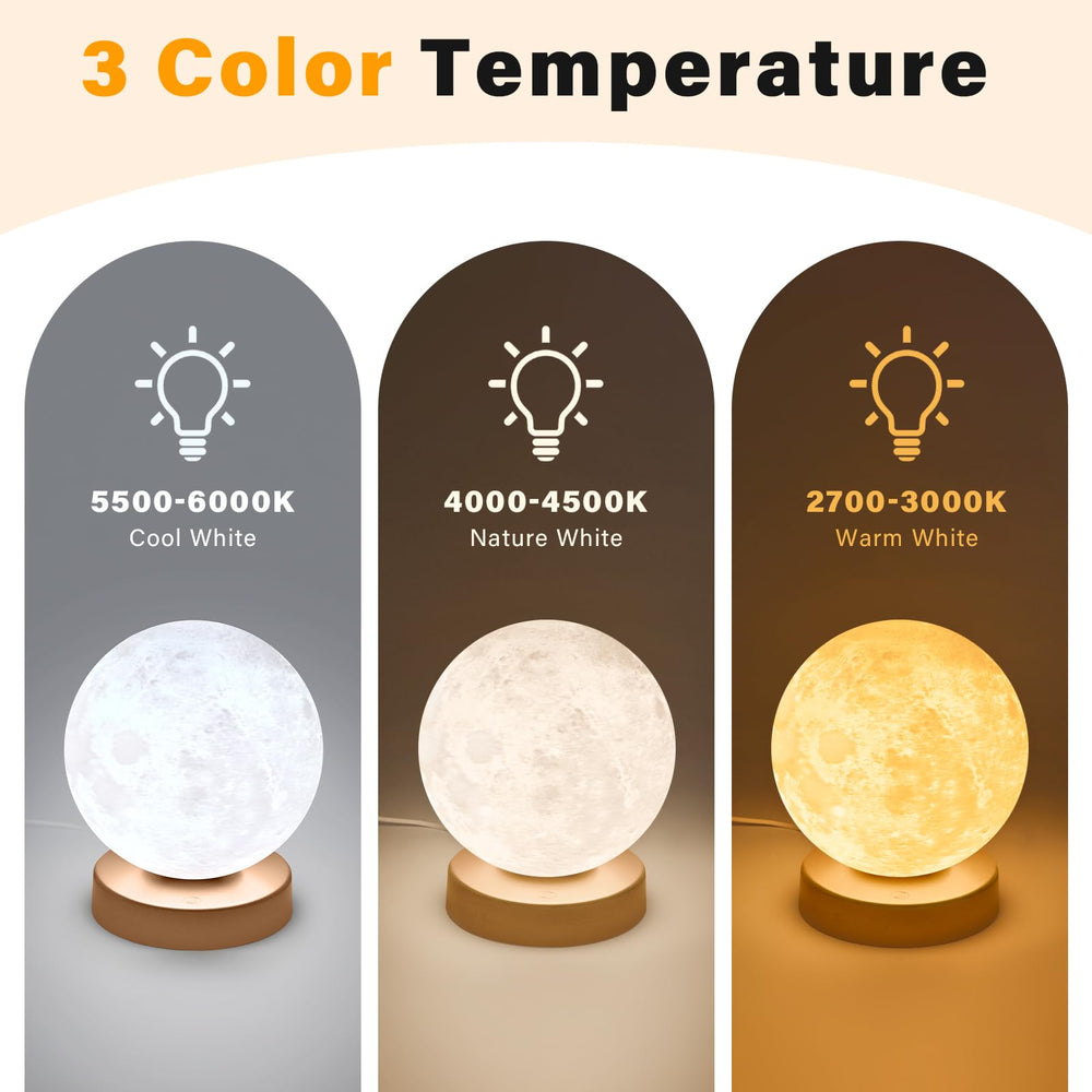 Doraubia Light Therapy Lamp remote control illustrating easy brightness and temperature adjustments.