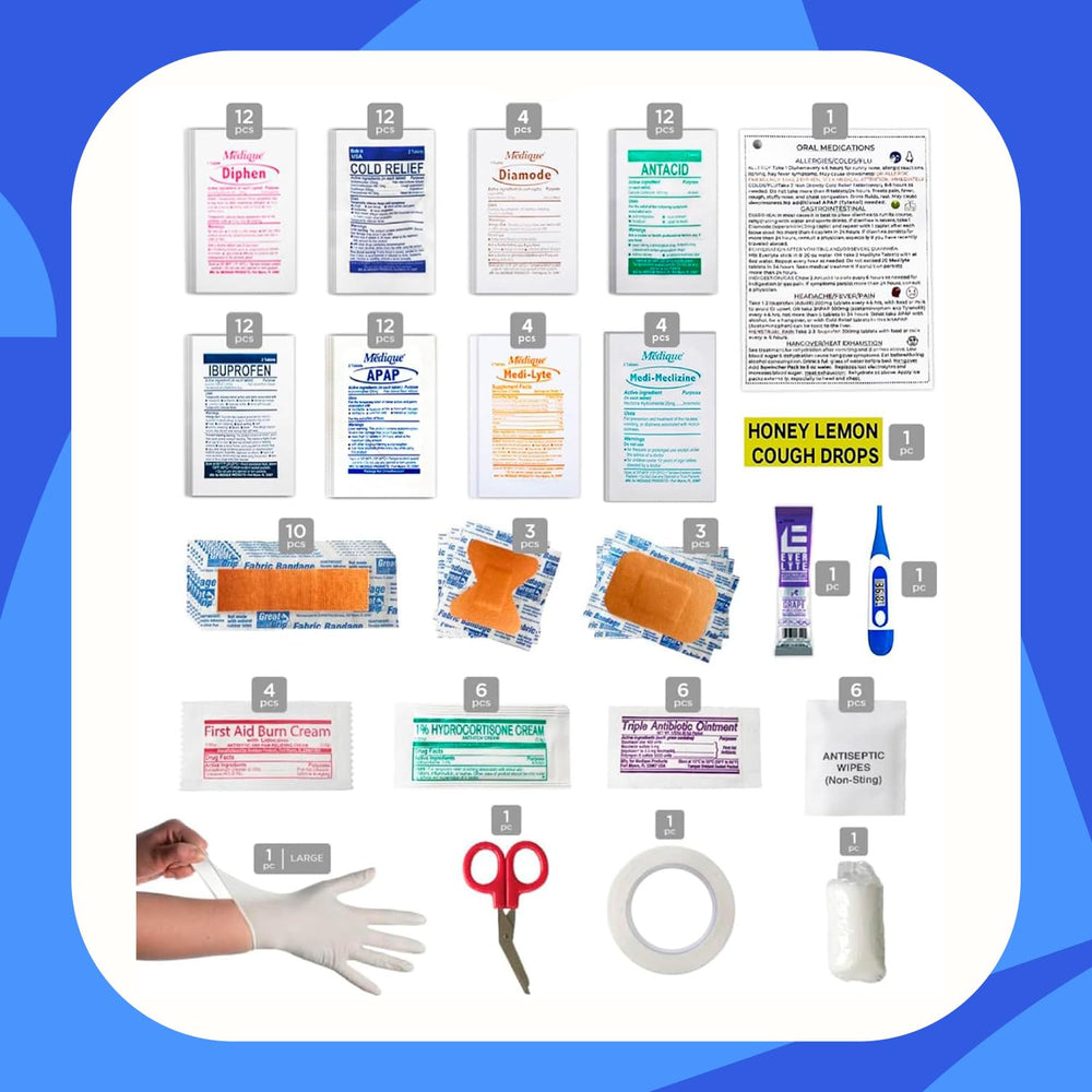 DormDoc gauze rolls provide breathable wound coverage for temporary care.