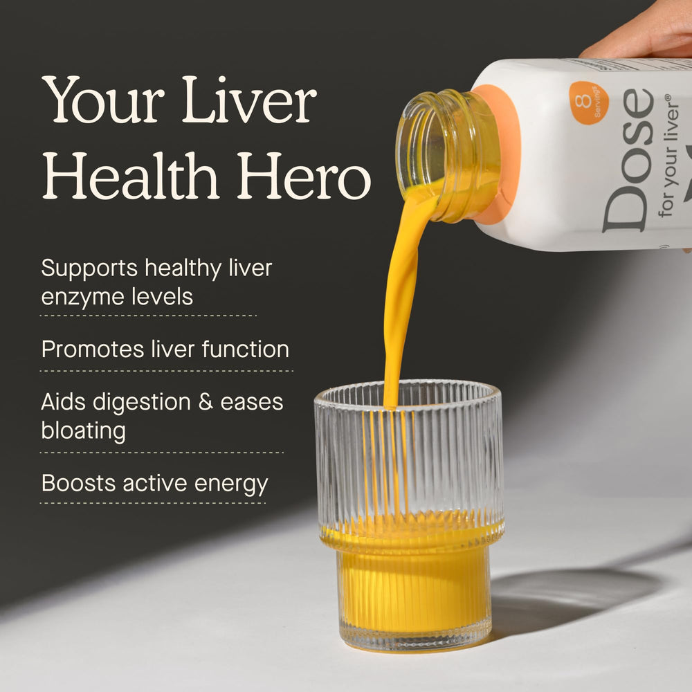Dose for Your Liver bottle inside box showing six-pack delivery