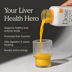 Dose for Your Liver bottle inside box showing six-pack delivery
