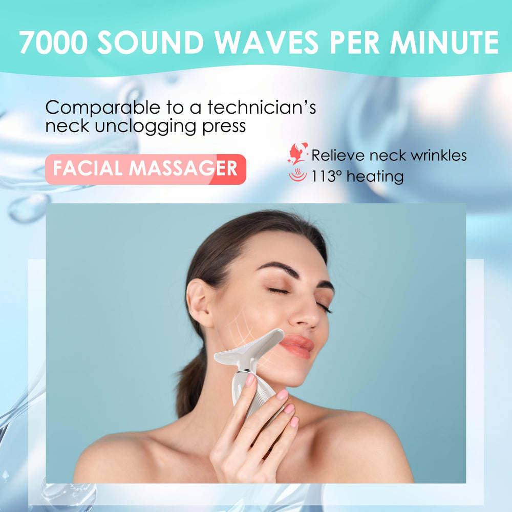 Doset facial massager includes USB cable and user manual for setup.