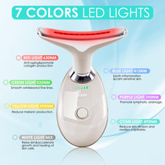 Doset facial massager red-light therapy offers soothing skincare sessions.