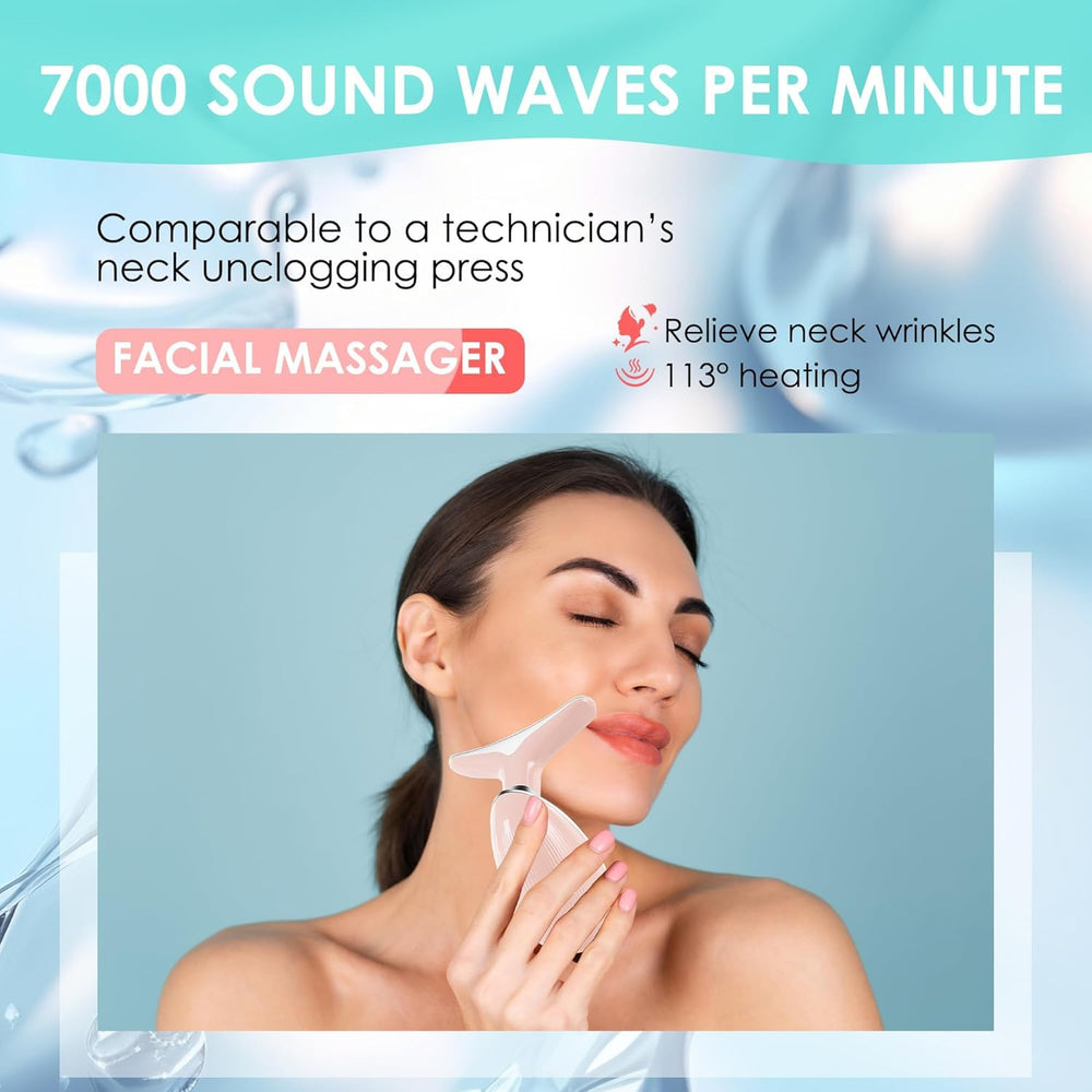 Seven-color LED red-light-therapy wand for at-home care