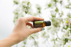 doTERRA Lemongrass oil bottle used for skin-toning routine and cleansing