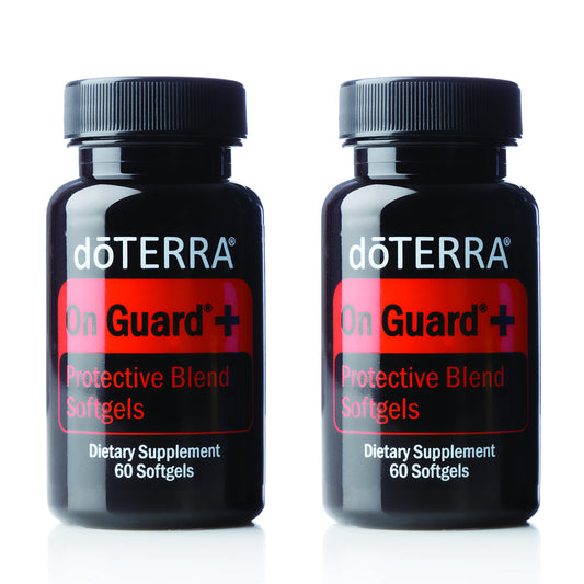 doTERRA On Guard softgels bottle for daily immune support and respiratory wellness